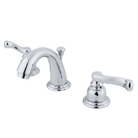 Thumbnail for Kingston Brass KB911FL Widespread Bathroom Faucet, Polished Chrome - BNGBath