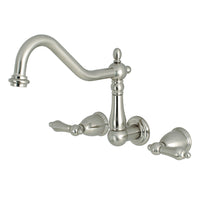 Thumbnail for Kingston Brass KS1288AL Wall Mount Kitchen Faucet, Brushed Nickel - BNGBath