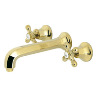 Thumbnail for Kingston Brass KS4022AX Metropolitan 2-Handle Wall Mount Tub Faucet, Polished Brass - BNGBath