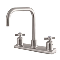 Thumbnail for Kingston Brass FB2148ZX Millennium 8-Inch Centerset Kitchen Faucet, Brushed Nickel - BNGBath